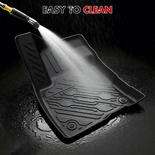 Mabett Floor Mats with Door Sill Protectors for Ford Maverick Gasoline Accessories 2025 2024 2023 2022, All-Weather TPE Liner Mat Custom Fit Maverick Gasoline Model(NOT fit Hybrid)