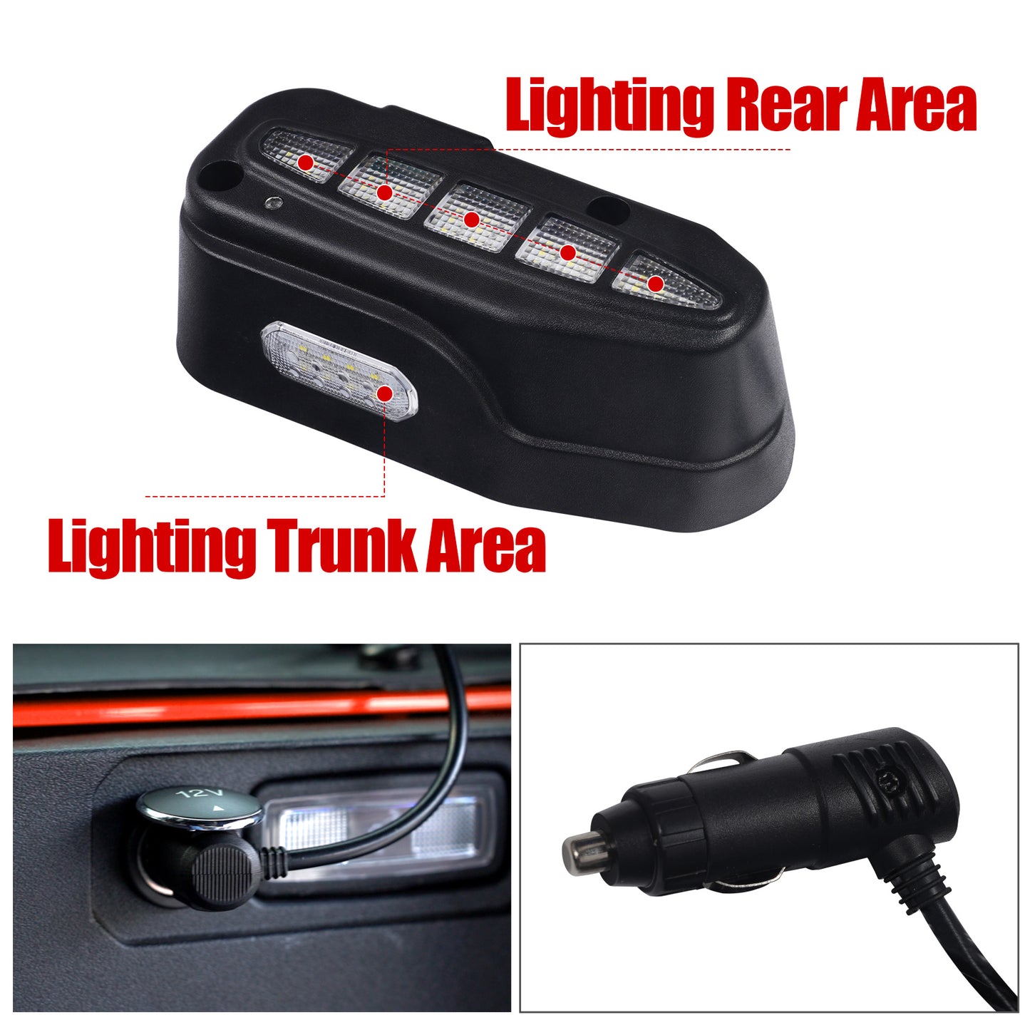 Mabett Rear Cargo Light fit Ford Bronco 2021 2022 2023 2024, Rear Window Lift Gate Dome LED Light for Bronco Accessories 2/4-Door Hardtop(Not for Soft Top/Sport)