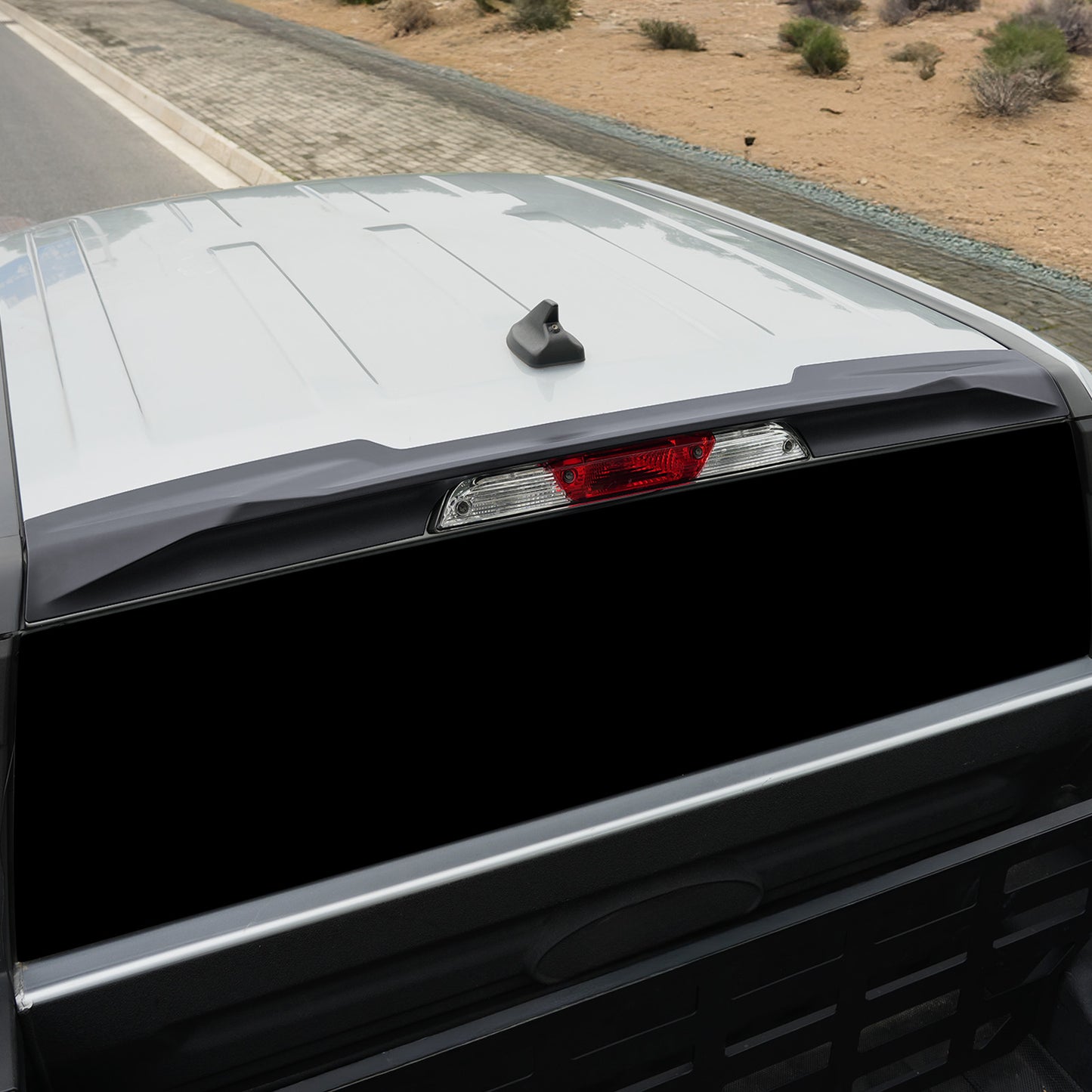 Mabett Rear Roof Cab Spoiler Compatible with 2022-2025 Ford Maverick Scuff Resistant ABS Truck Top Wing Lip Exterior for Ford Maverick Accessories