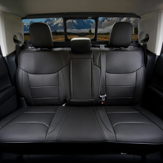 Mabett Seat Covers for Ford Maverick 5-Seat, Interior Protectors fit Maverick Accessories 2022 2023 2024 2025, Full Protection, Pu Leather (Black)