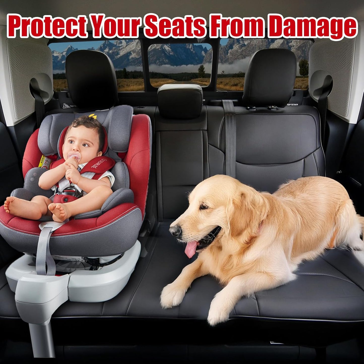 Mabett Seat Covers for Ford Maverick 5-Seat, Interior Protectors fit Maverick Accessories 2022 2023 2024 2025, Full Protection, Pu Leather (Black)