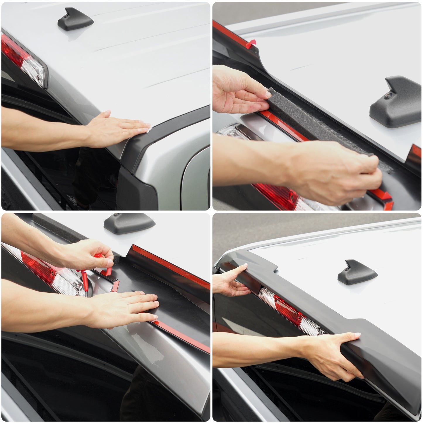 Mabett Rear Roof Cab Spoiler Compatible with 2022-2025 Ford Maverick Scuff Resistant ABS Truck Top Wing Lip Exterior for Ford Maverick Accessories