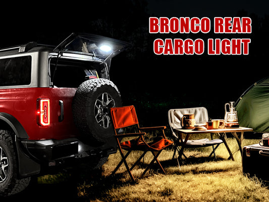 Mabett Rear Cargo Light fit Ford Bronco 2021 2022 2023 2024, Rear Window Lift Gate Dome LED Light for Bronco Accessories 2/4-Door Hardtop(Not for Soft Top/Sport)