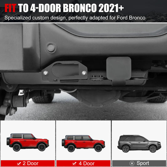 Mabett 2" Tow Trailer Hitch Receiver for Ford Bronco 2021-2026 2/4-Door