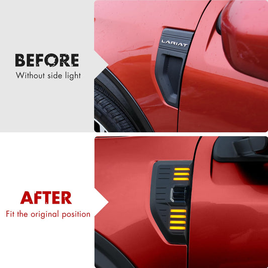 Mabett Side Marker Lights for Ford Maverick 2025-2022 Accessories(Not Fit 2025 Lobo Lariat Tremor model), Waterproof Design LED Lamps Plug-in Light Side Maker Replacement (2 Pack)