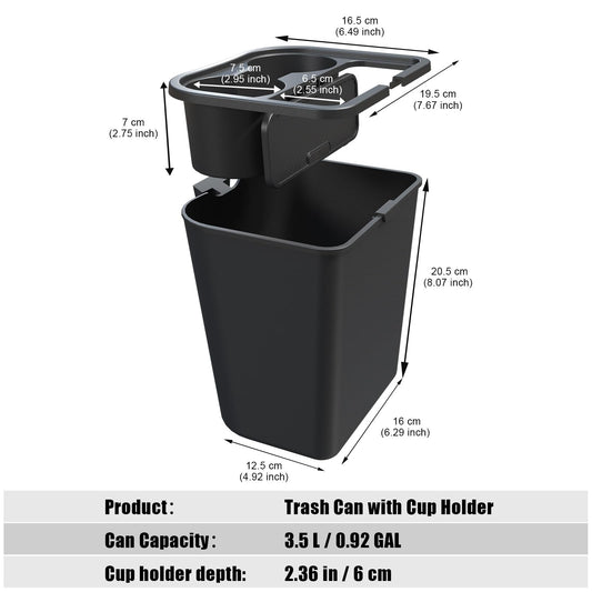 Mabett Trash Can for Ford Maverick 2022-2026