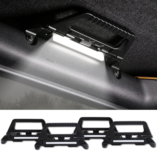 Mabett Grab Handles with Demo Light Kit for Ford Bronco 2024 2023 2022 2021 2/4-Door, Aluminum Alloy Roll Bar Grab Handles for Bronco Accessories. (NOT for Bronco Sport)