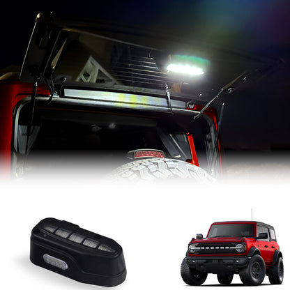 Mabett Rear Cargo Light fit Ford Bronco 2021 2022 2023 2024, Rear Window Lift Gate Dome LED Light for Bronco Accessories 2/4-Door Hardtop(Not for Soft Top/Sport)