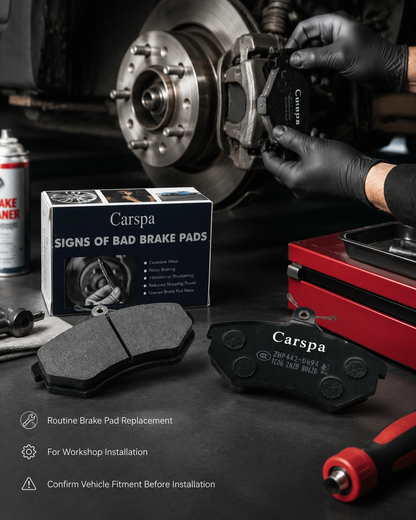 Carspa Premium Ceramic Disc Brake Pad Set – Quiet, Low Dust & Reliable Stopping Power