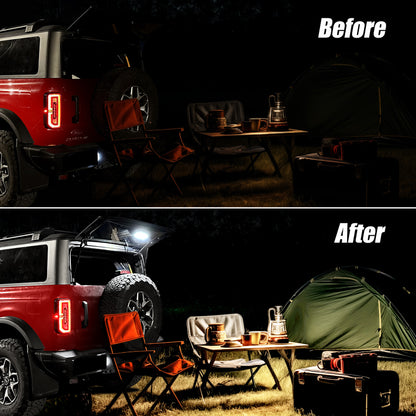Mabett Rear Cargo Light fit Ford Bronco 2021 2022 2023 2024, Rear Window Lift Gate Dome LED Light for Bronco Accessories 2/4-Door Hardtop(Not for Soft Top/Sport)