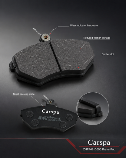 Carspa Premium Ceramic Disc Brake Pad Set – Quiet, Low Dust & Reliable Stopping Power