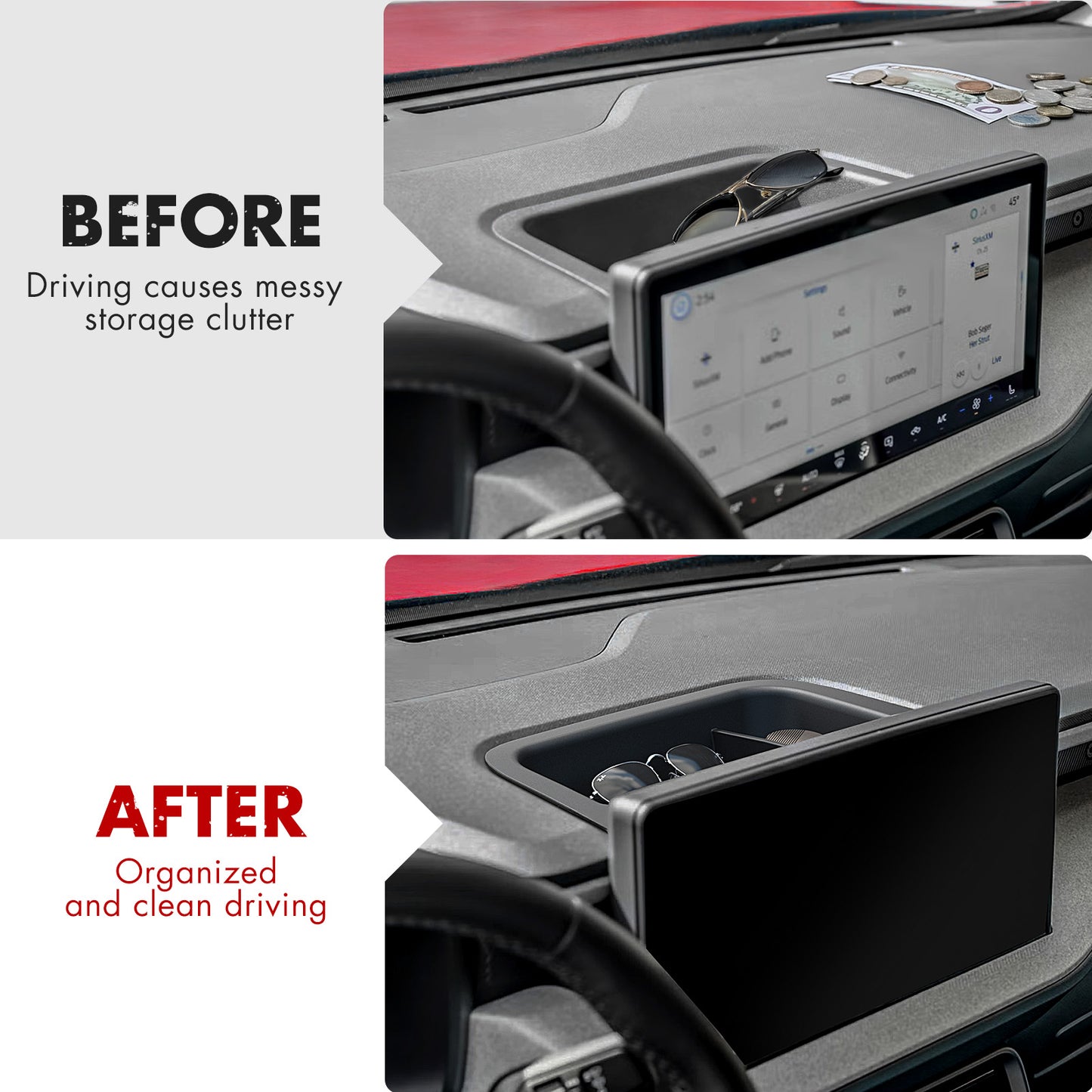Mabett Dashboard Storage Organizer for Ford Maverick 2025 (Not 2022-2024 model)