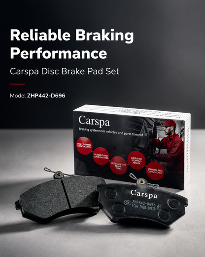 Carspa Premium Ceramic Disc Brake Pad Set – Quiet, Low Dust & Reliable Stopping Power