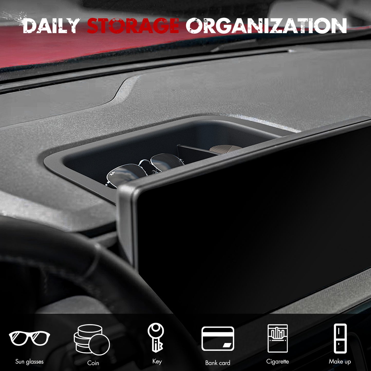 Mabett Dashboard Storage Organizer for Ford Maverick 2025 (Not 2022-2024 model)