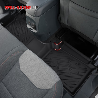 Mabett Floor Mats with Door Sill Protectors for Ford Maverick Hybrid Accessories 2025 2024 2023 2022, All-Weather TPE Liner Mat Custom Fit Maverick Hybrid Model(NOT fit Gasoline)