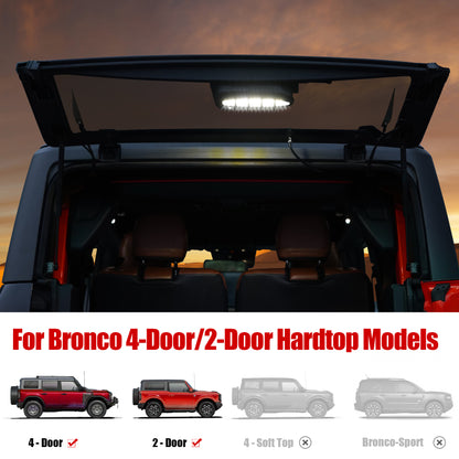Mabett Rear Cargo Light fit Ford Bronco 2021 2022 2023 2024, Rear Window Lift Gate Dome LED Light for Bronco Accessories 2/4-Door Hardtop(Not for Soft Top/Sport)