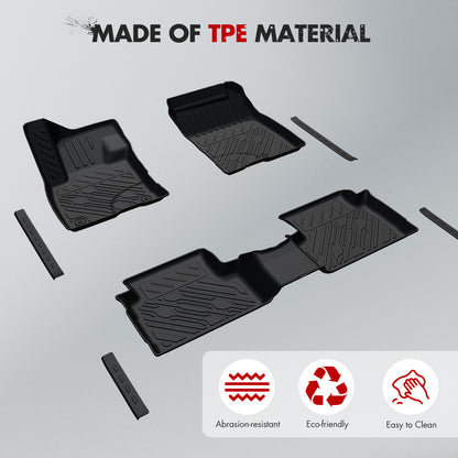 Mabett Floor Mats with Door Sill Protectors for Ford Maverick Gasoline Accessories 2025 2024 2023 2022, All-Weather TPE Liner Mat Custom Fit Maverick Gasoline Model(NOT fit Hybrid)