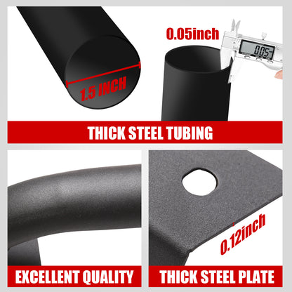 Mabett Bumper Bull Bar Black Powder fit Ford Bronco Accessories 2024 2023 2022 2021, Rust-Resistant Steel Bumper fit Bronco 2/4-Door Front Bumper Grille Guard (Not for Bronco Sport)