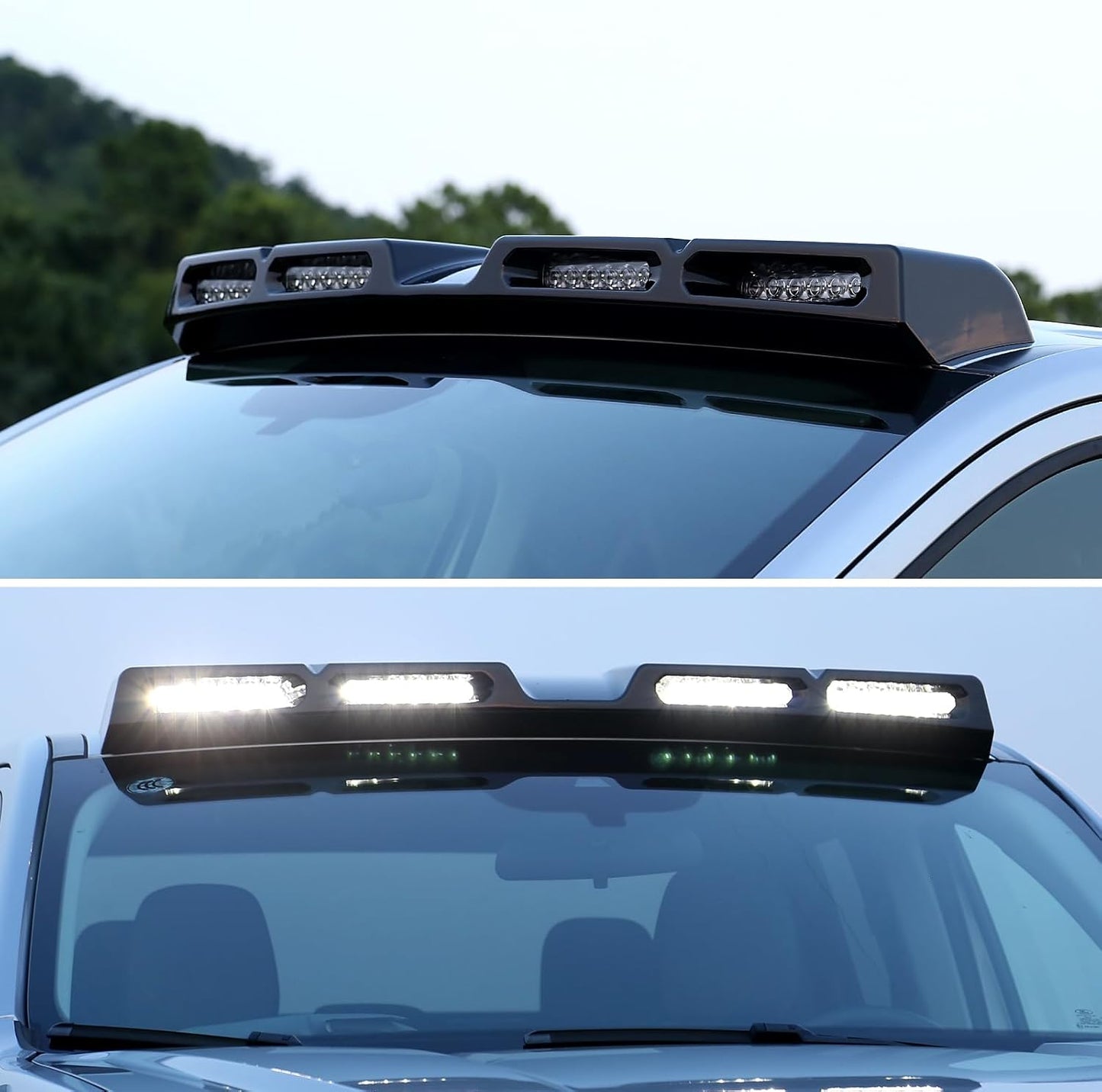 Mabett Roof Top Lights Bar for Ford Maverick 2022-2025 Accessories, White LED Beads Spotlights Kit Truck Cab Light Waterproof Rooftop Searchlight Off-Road Only