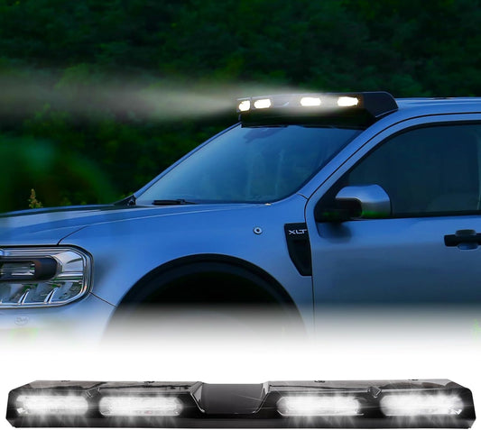 Mabett Roof Top Lights Bar for Ford Maverick 2022-2025 Accessories, White LED Beads Spotlights Kit Truck Cab Light Waterproof Rooftop Searchlight Off-Road Only