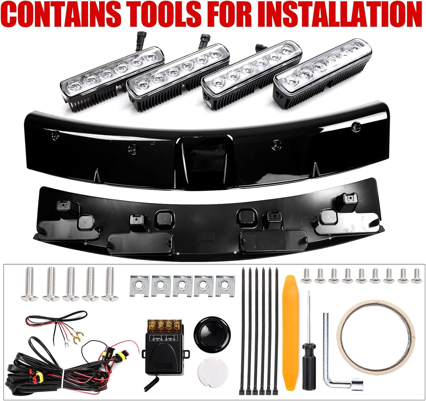 Mabett Roof Top Lights Bar for Ford Maverick 2022-2025 Accessories, White LED Beads Spotlights Kit Truck Cab Light Waterproof Rooftop Searchlight Off-Road Only