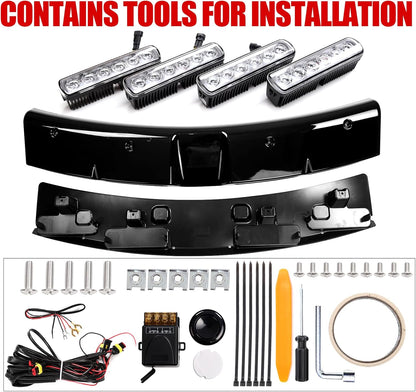 Mabett Roof Top Lights Bar for Ford Maverick 2022-2025 Accessories, White LED Beads Spotlights Kit Truck Cab Light Waterproof Rooftop Searchlight Off-Road Only