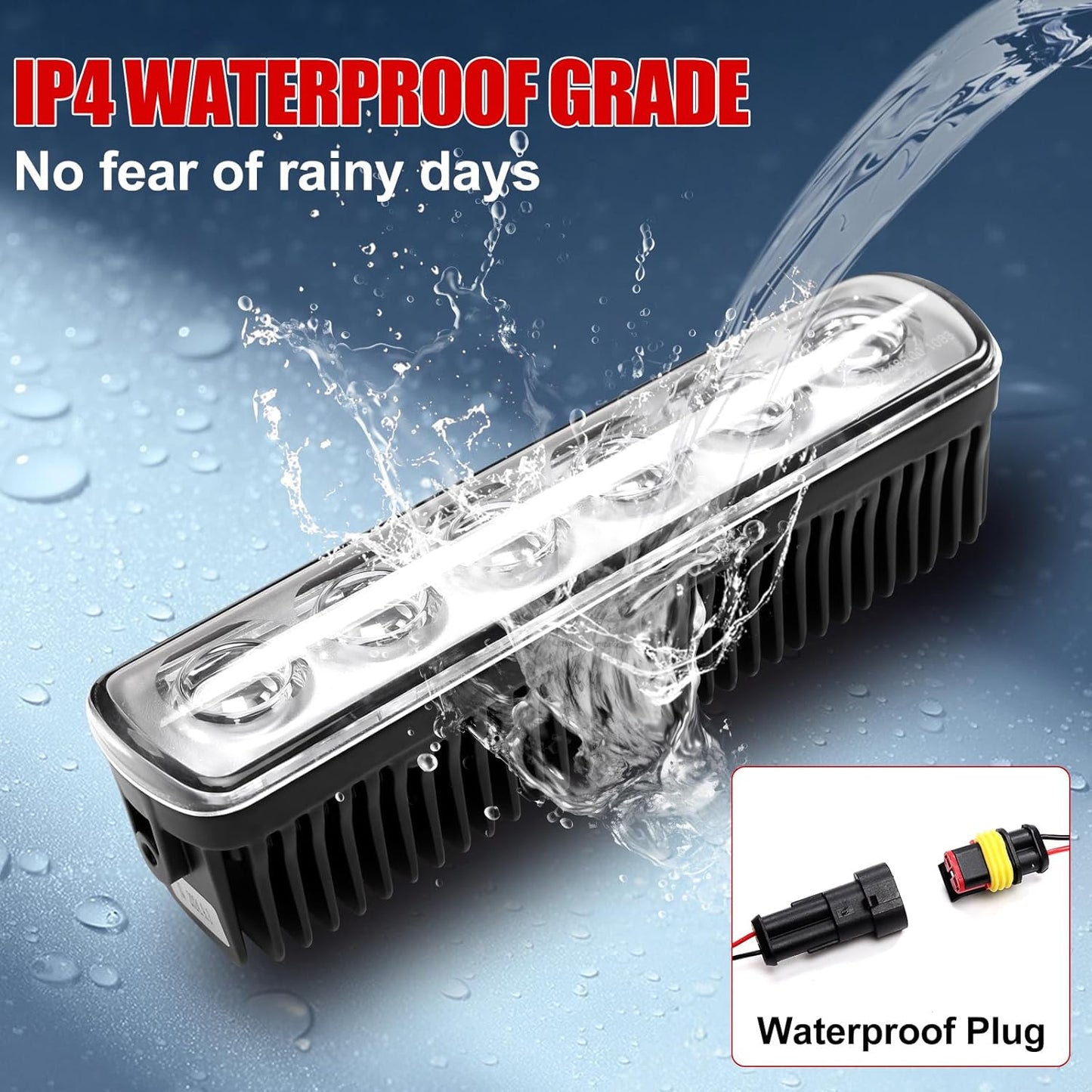 Mabett Roof Top Lights Bar for Ford Maverick 2022-2025 Accessories, White LED Beads Spotlights Kit Truck Cab Light Waterproof Rooftop Searchlight Off-Road Only