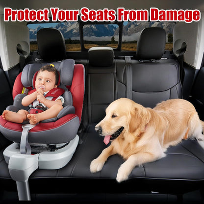 Mabett Seat Covers for Ford Maverick 5-Seat, Interior Protectors fit Maverick Accessories 2022 2023 2024 2025, Full Protection, Pu Leather (Black)