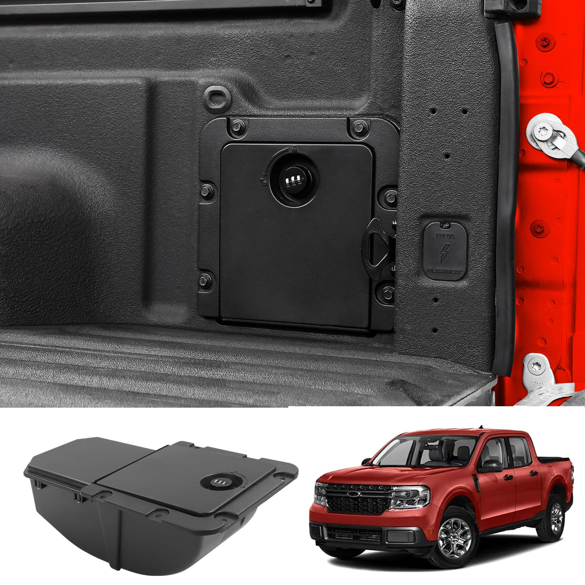 Locking Bed Cargo Storage Bin for Ford Maverick XL