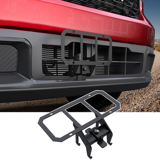 Mabett Front License Plate Frame Bracket for 2025 Ford Maverick XL/XLT Accessories,No Drill Rust-Proof Coating Bumper Mount Holder（Not fit 2022-2024 & 2025 Lobo/Lariat/Tremor）