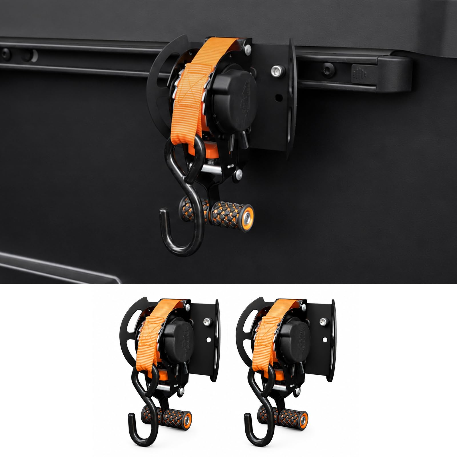 Retractable Ratchet Straps for 2005–2026 Toyota Tacoma