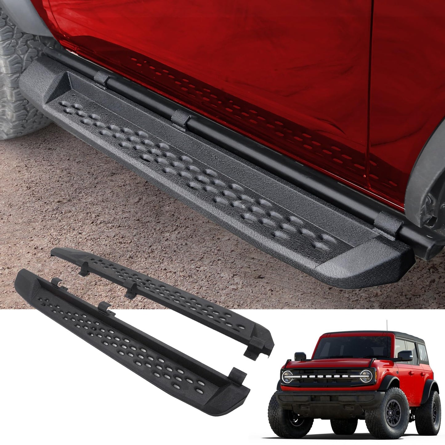 Mabett Raptor Style Running Board for Ford Bronco 2021-2024 2-Door