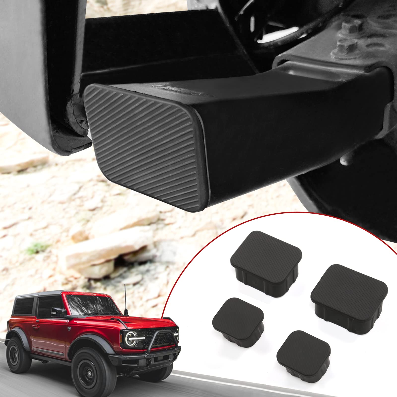 Crash Bar End Caps & Front Axle Plugs for Ford Bronco