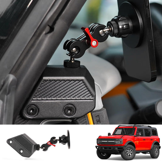 Mabett Magnetic Phone Holder for Ford Bronco 2021 2022 2023 2024 2025, Adjustable Angles 360°Phone Mount for Bronco Accessories