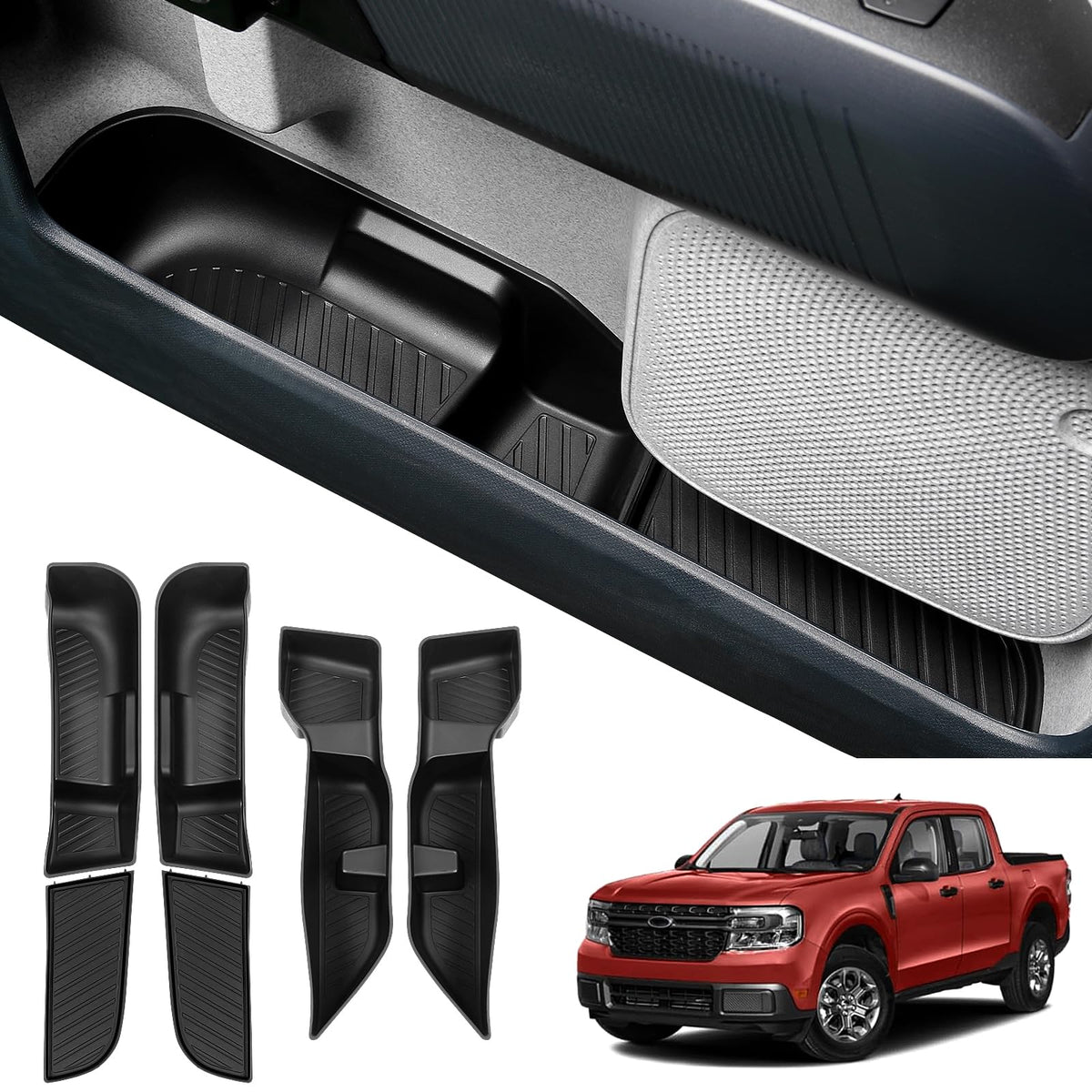 Door Side Storage Trays for 2022–2025 Ford Maverick