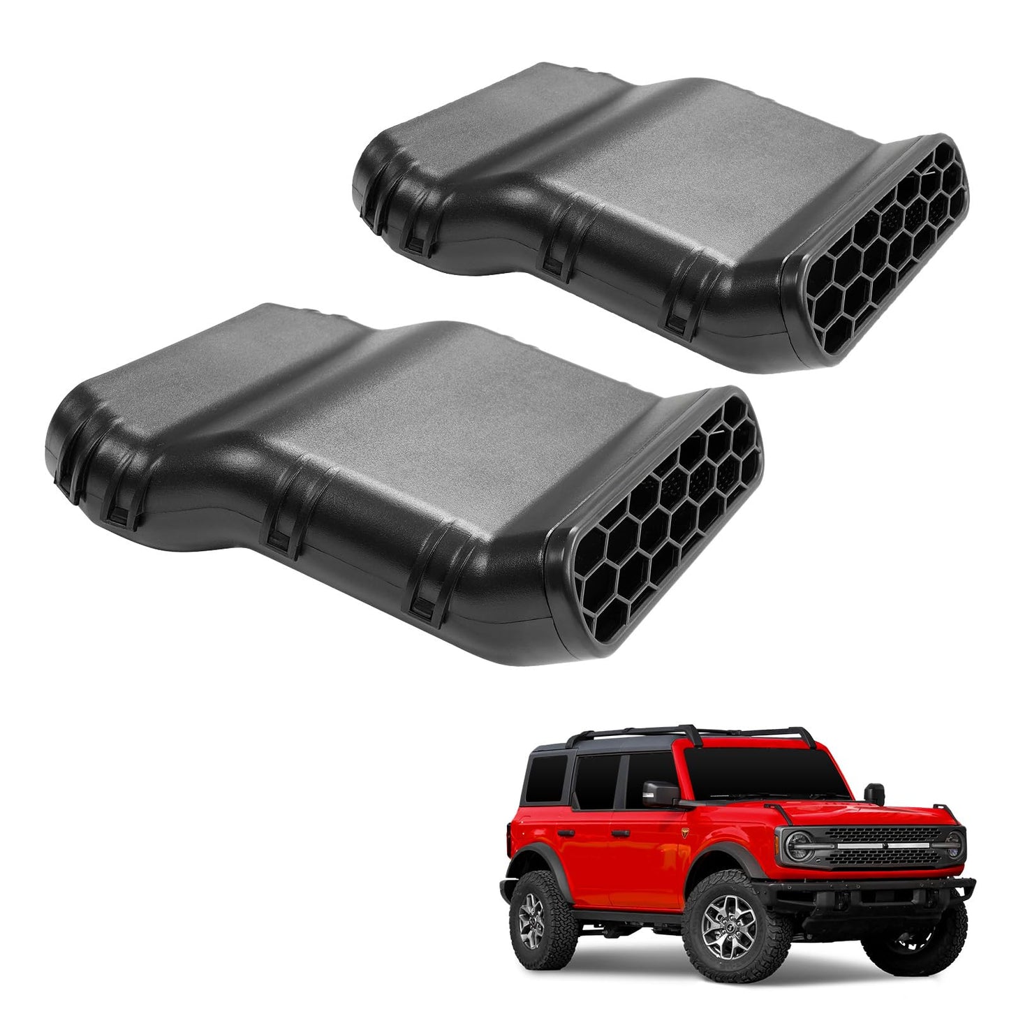 Mabett Under Seat Vent Deflectors for Ford Bronco 4-Door 2021-2024