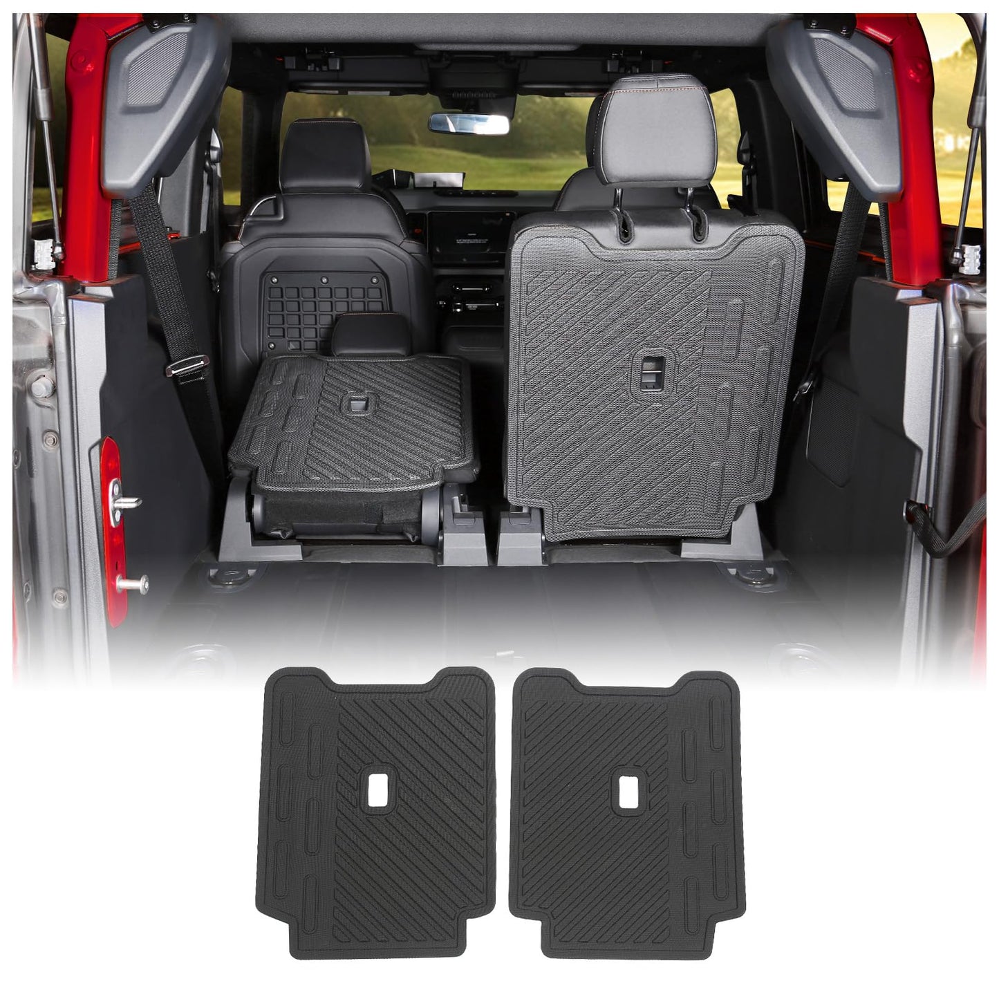 Mabett Back Seat Cover Backrest Protector for Ford Bronco Accessories 2021-2026 2-Door