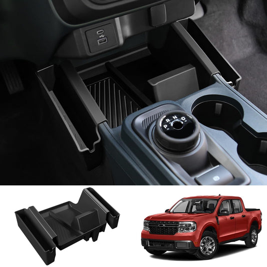 Mabett Center Console Shifter Storage Tray Compatible with Ford Maverick 2022-2025 (Not Fit 2025 Model with Wireless charge)