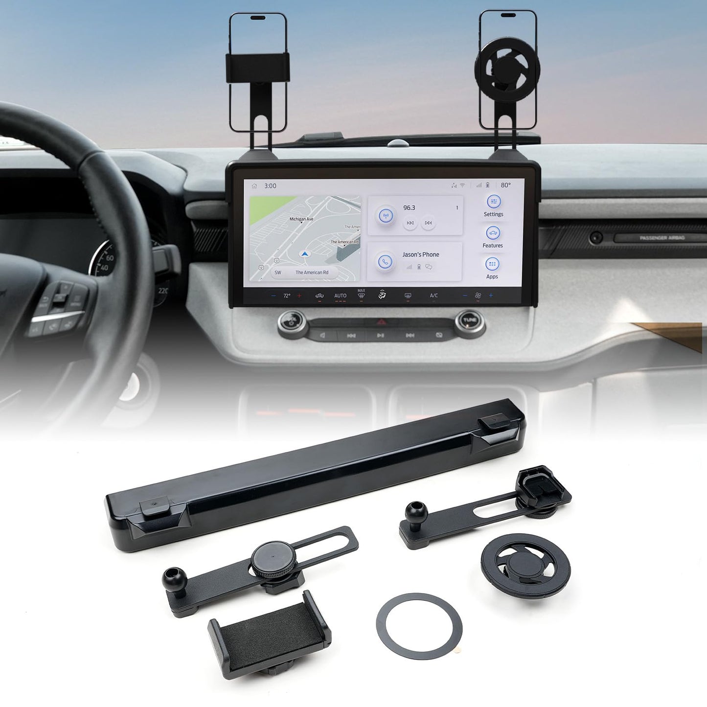 Mabett Phone Holder Compatible with Ford Maverick Accessories 2025-2026