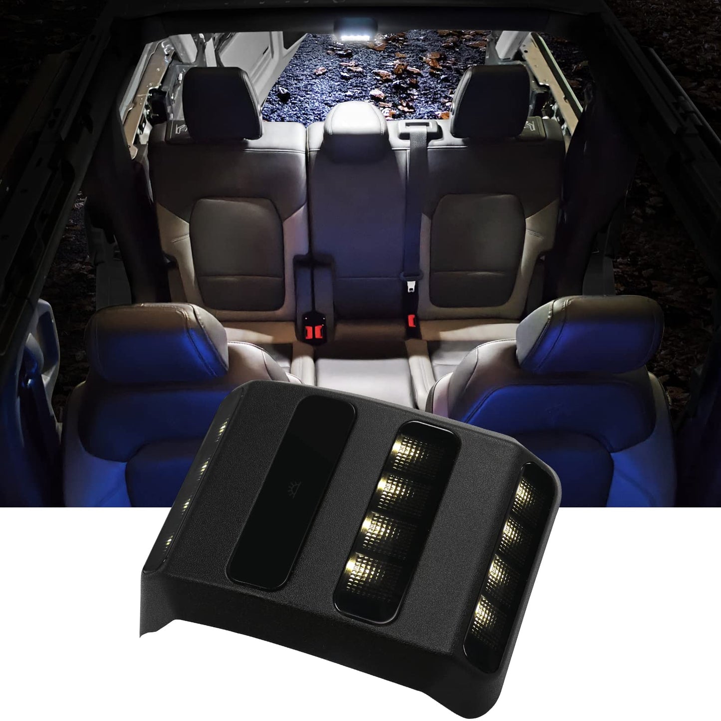 Mabett Rear Ceiling Lights Compatible with Ford Bronco 2021-2024(Not FIt 2 Door and 2025/2026)