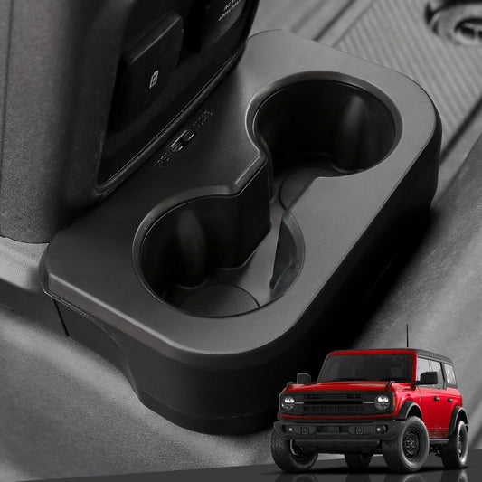 Mabett Upgrade Removable Rear Dual Cup Holder for Ford Bronco 2021 -2024 2/4 Door (Not for 2025)