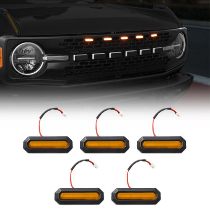 Mabett LED Grille Lights for Ford Bronco Accessories 2021-2026 2/4-Door