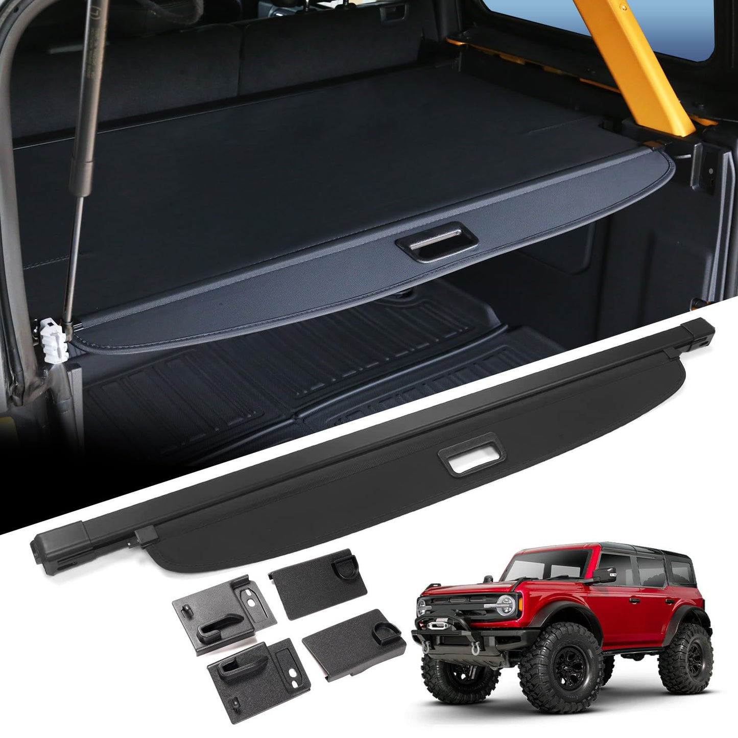Mabett Upgrade Trunk Cargo Cover for Ford Bronco 2021-2026 4-Door