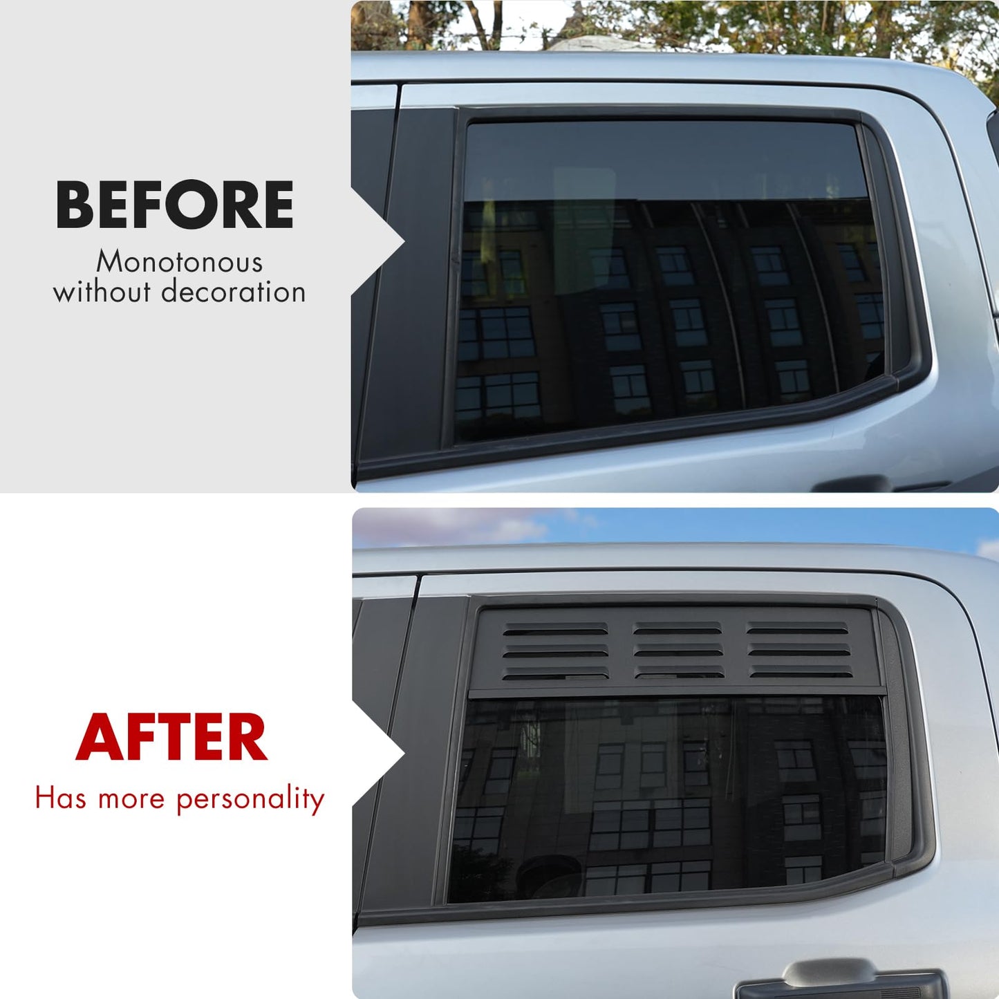 Mabett Rear Window Vents for Ford Maverick Accessories 2022-2026