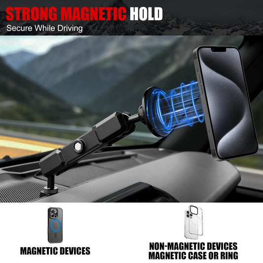 Mabett Aluminum Phone Mount Holder Compatible with Ford Bronco 2021-2026