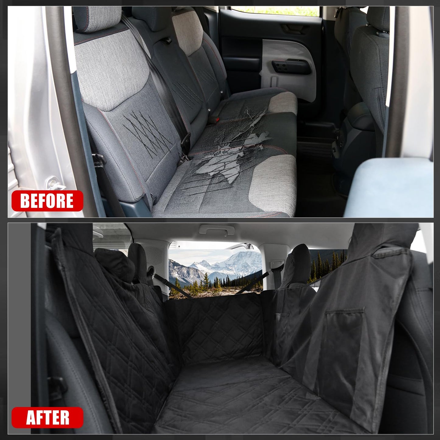 Mabett Dog Seat Covers for Ford Maverick Accessories 2022-2026