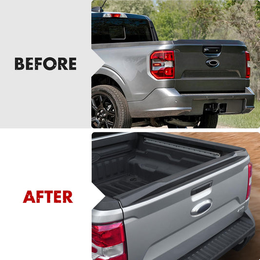 Mabett Tailgate Spoiler Wing Compatible with 2022-2025 Ford Maverick, Exterior Rear Trunk Lip Molding Trim No Drill Adhesive Install Accessories