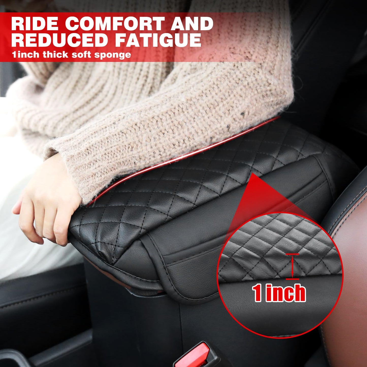 Mabett Center Console Armrest Cover for Ford Maverick, Console Protector fit Maverick Accessories 2022-2026