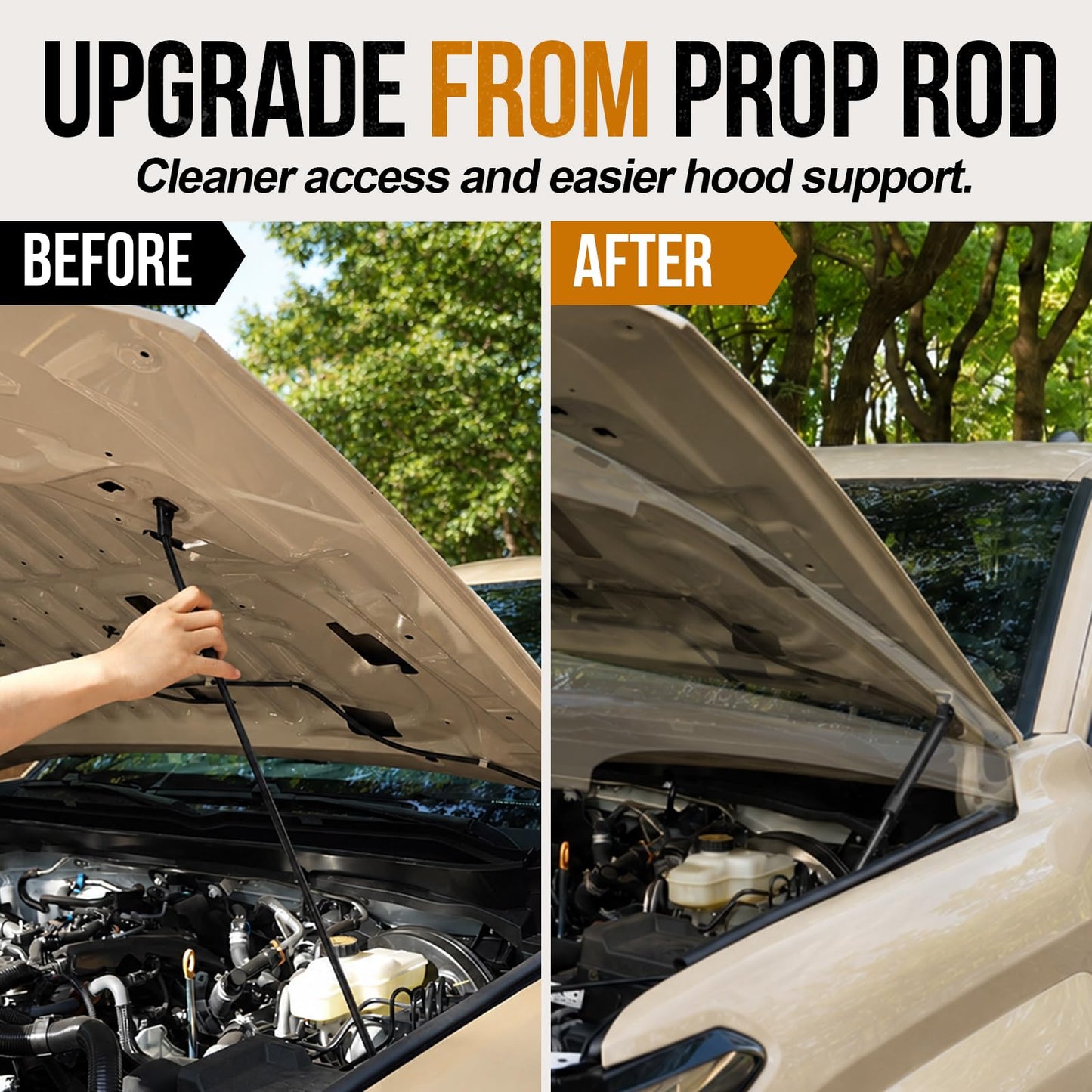 Hood Struts for 2024–2026 Toyota Tacoma & 2025–2026 4Runner