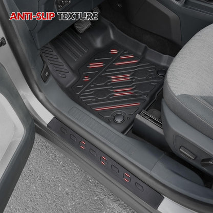 Floor Mats with Door Sill Protectors for Ford Maverick 2022-2026